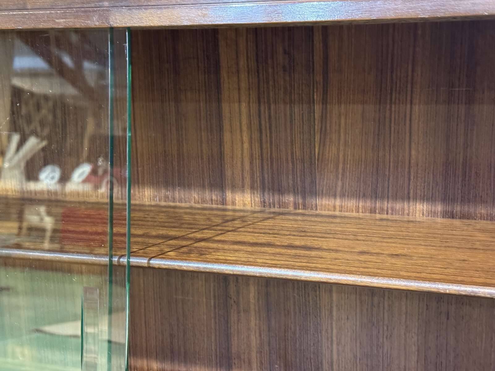 1970s GPlan mahogany display cabinet