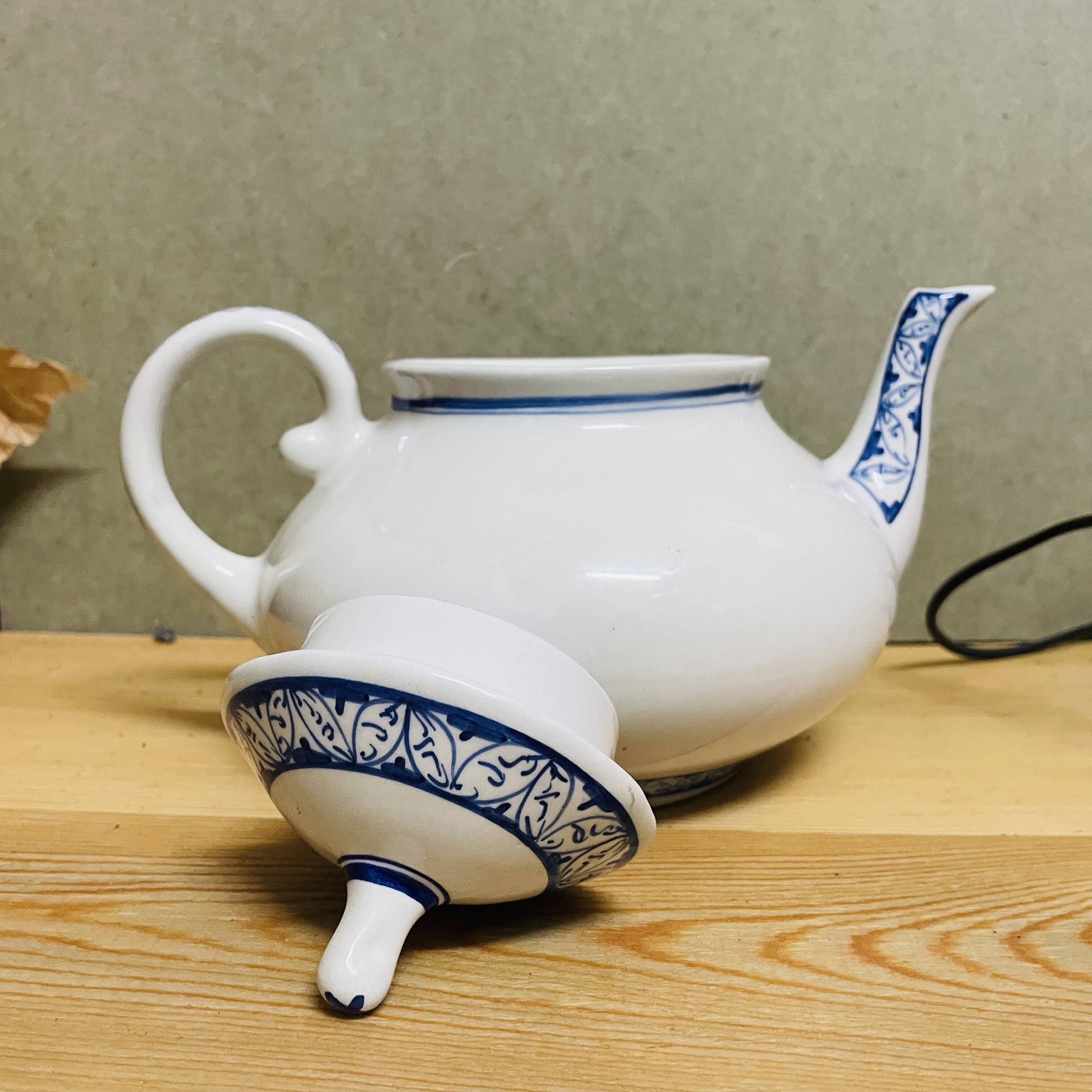 Vintage Portuguese hand painted teapot