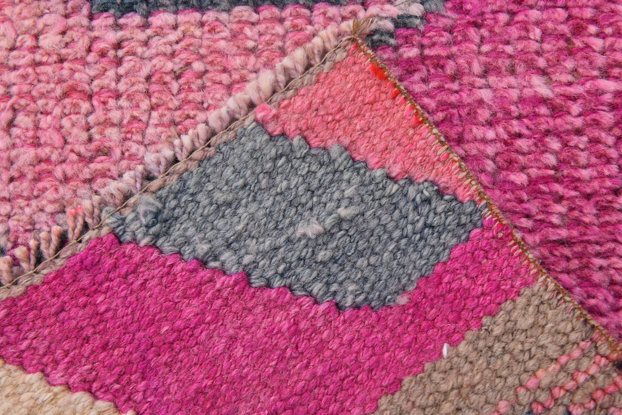 Pink Salmon Oriental Oushak Runner Rug, 96x318Cm