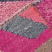 Tapis de couloir oriental Oushak rose saumon, 96 x 318 cm