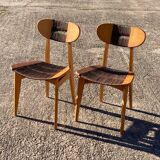 Pair of Roger Landault chairs for Sentou