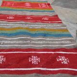 Kilim multicolored corridor handmade in pure wool