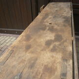 Massive wooden workbench