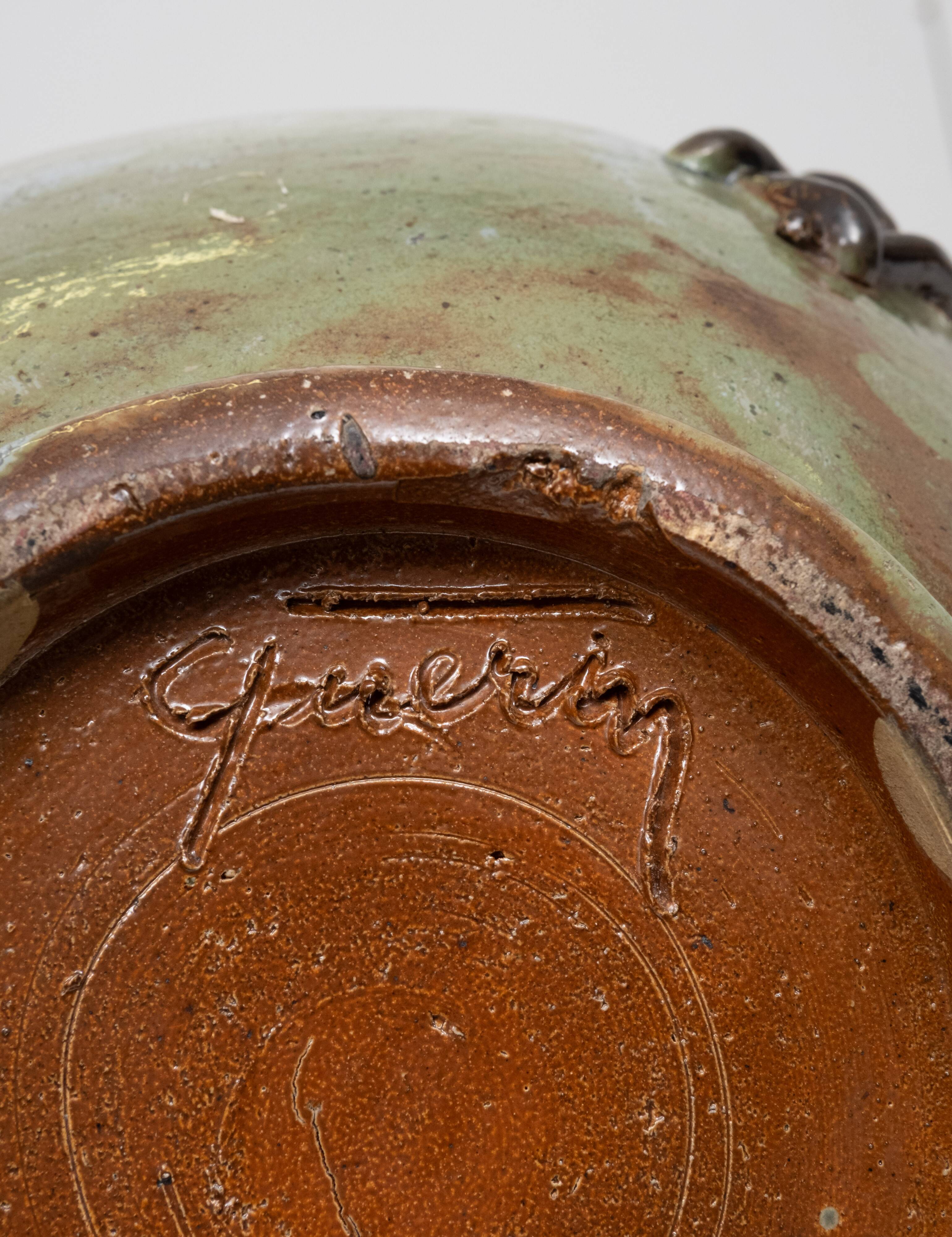 Stunning Large Art vase Roger Guèrin 1930s Belgium