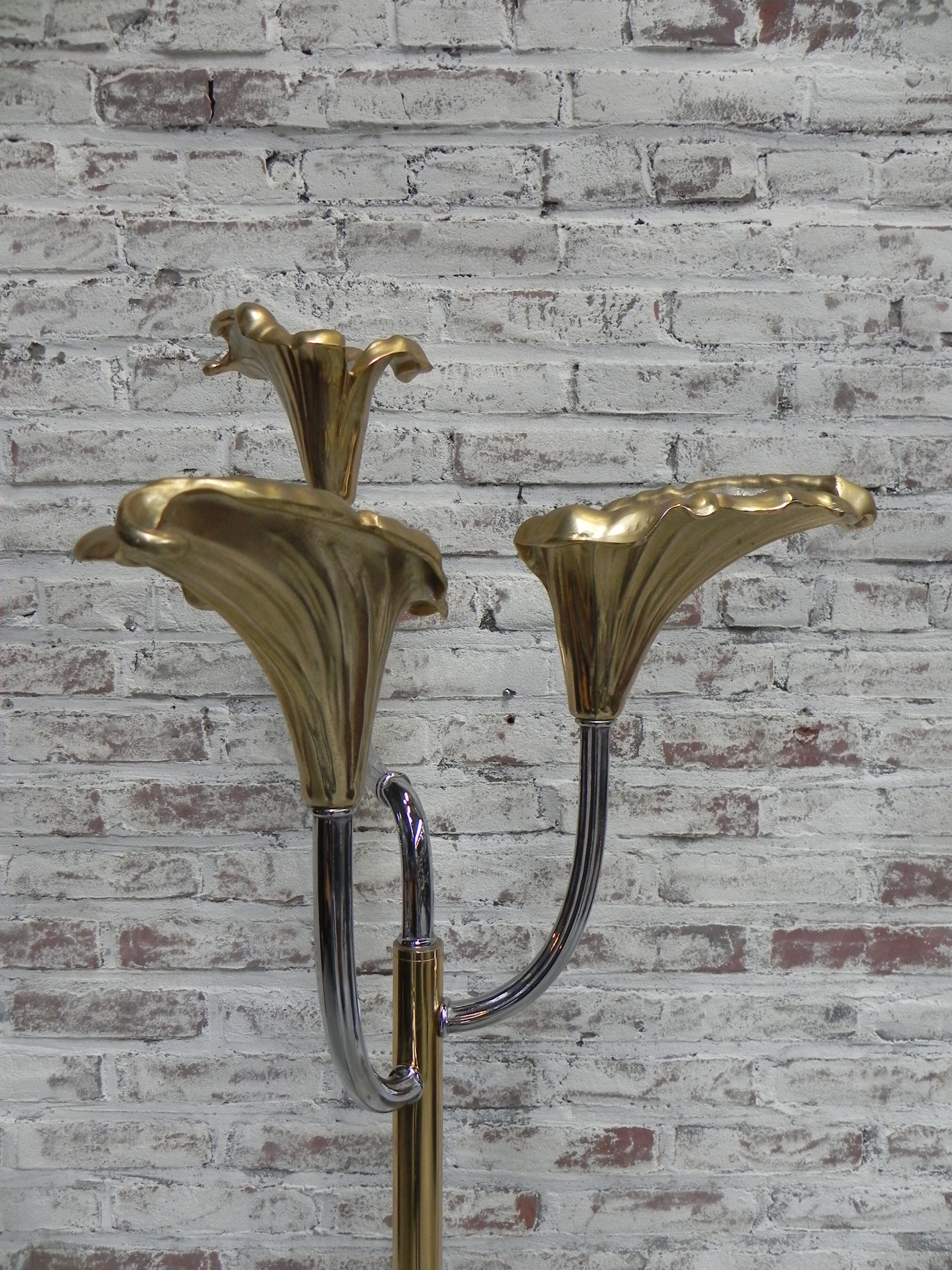 Standing Italian Calla lily floor lamp