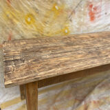 Large antique winemaker's table in solid wood – 230 x 75 x 75 cm