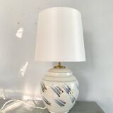 Ceramic lamp base, new fabric cable 200 cm