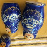 Russian trundle poupées. 7 Blue matriockas.