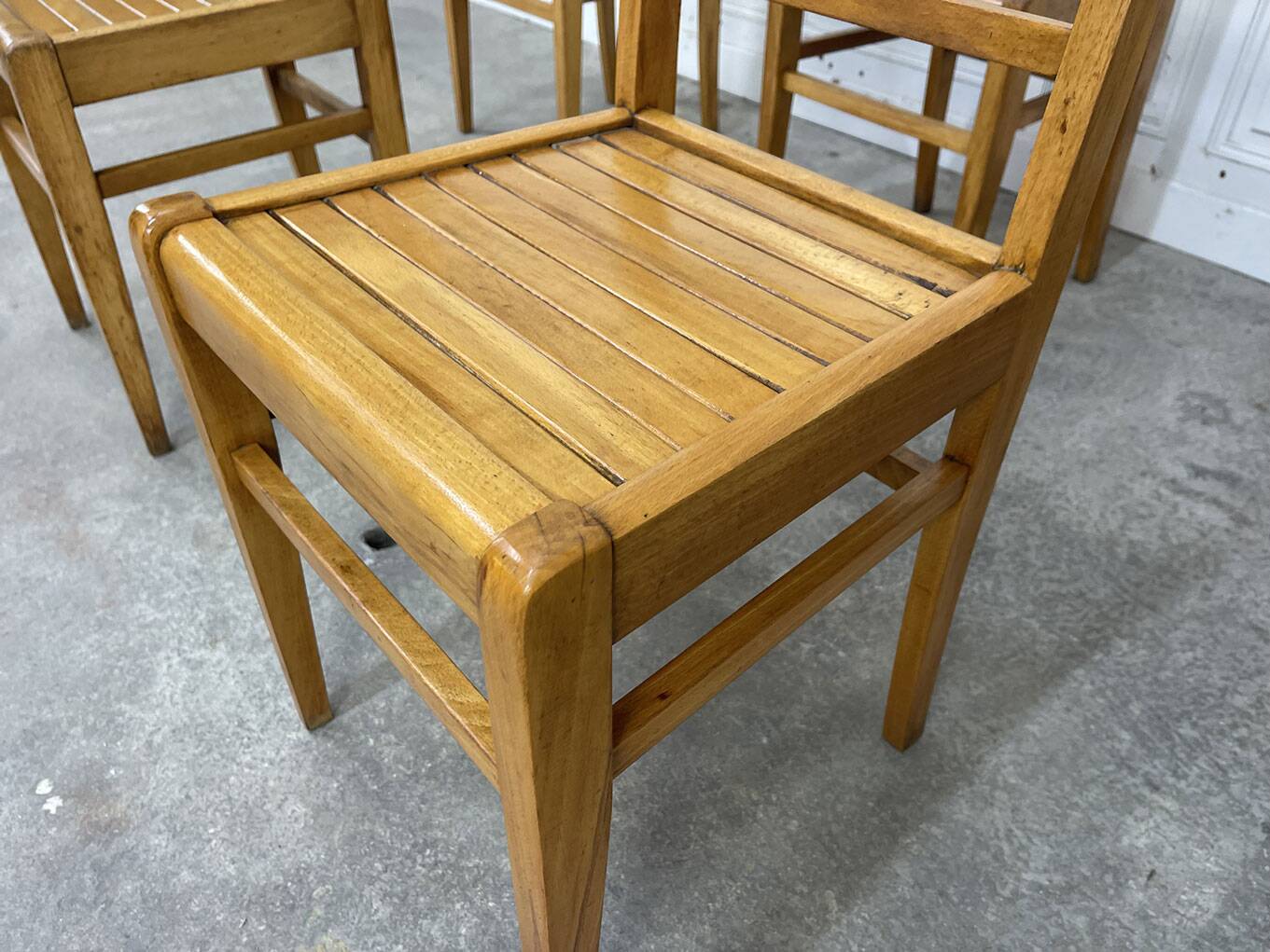 Set of 6 chairs 1950 René Gabriel