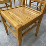 Set of 6 chairs 1950 René Gabriel