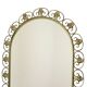 Miroir Deknudt Vintage Doré Métal Cuivré Acanthe