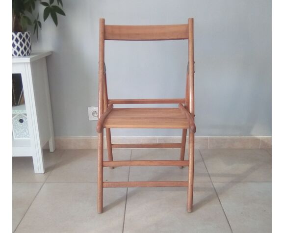 Vintage wooden folding chair