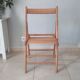 Vintage wooden folding chair