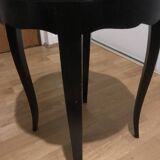 Small painted wooden pedestal table