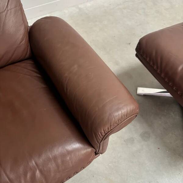 De Sede DS31 lounge chair with ottoman, Switzerland 1970s
