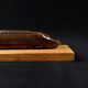 Bronze TGV on a wooden base, scale model of the TGV Sud-Est from the 1980s