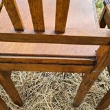 Lot of 5 old wooden chairs
