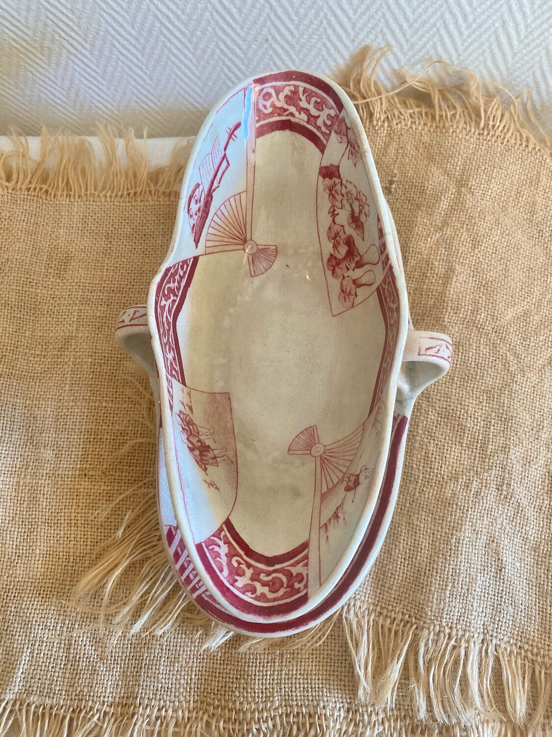 Antique sauce boat Jules Vieillard Bordeaux 19th century