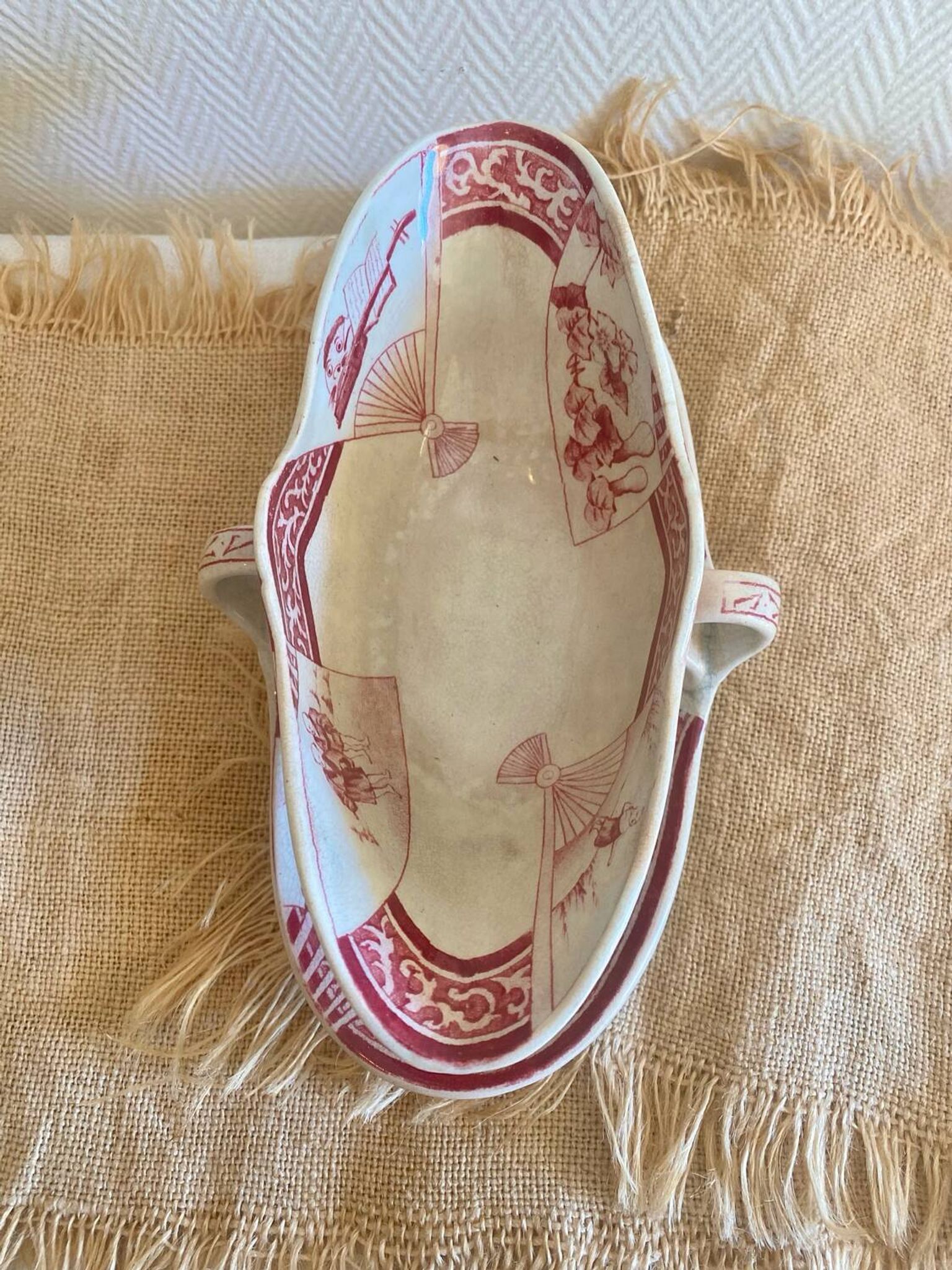 Antique sauce boat Jules Vieillard Bordeaux 19th century