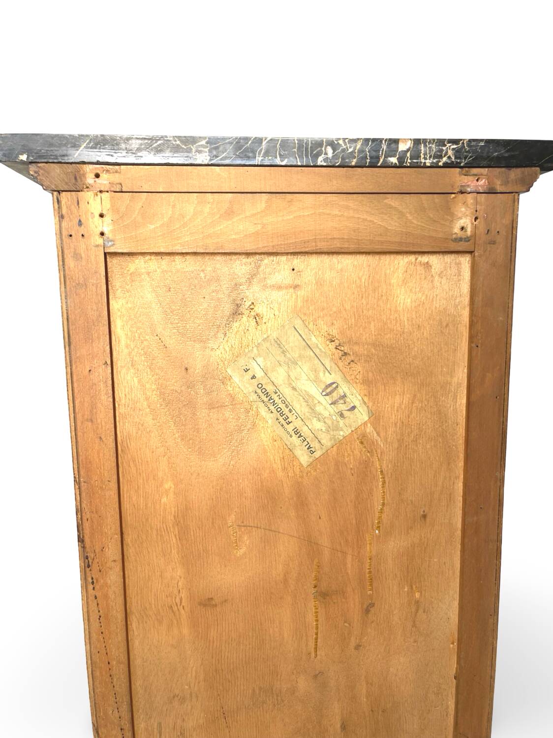 Tables de chevet italiennes en placage d'acajou avec de splendides