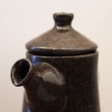 Glazed stoneware coffee maker signed