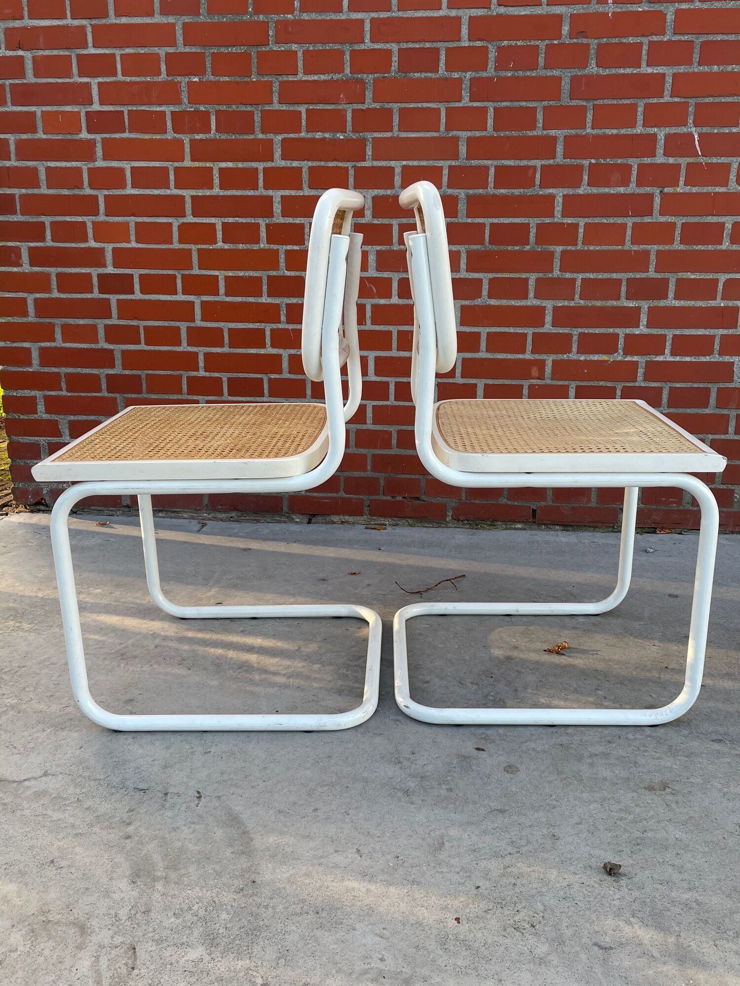 Suite of 4 chairs Cesca by Marcel Breuer made in Italy