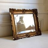 Miroir ancien doré biseauté