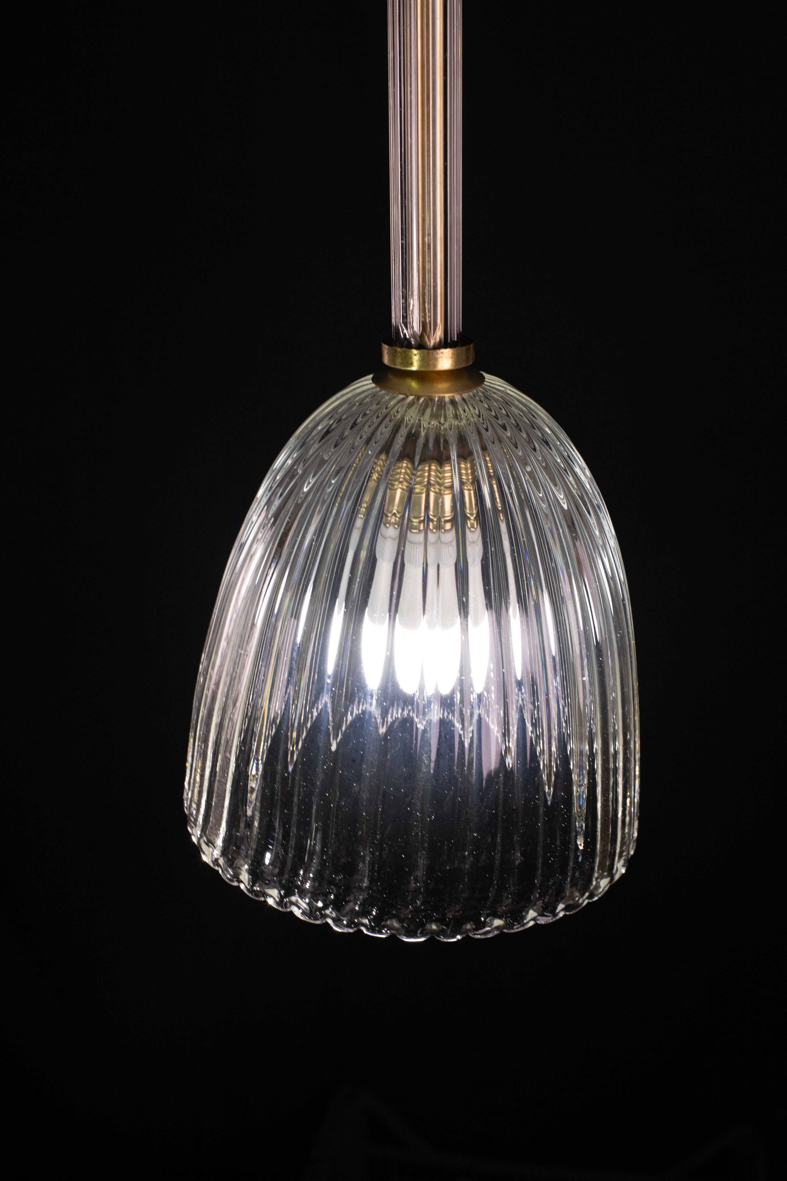 Art Deco Barovier e Toso pendant light, 1950