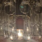 Ceiling lamp "Venini" of crystals. Italy 1970s