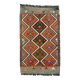 Vintage Turkish Mini Kilim 90x51 cm Wool Small Kelim Runner, shabby Chic
