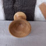 Turned wood egg cup