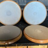 Lot de 4 assiettes  plates grès vintage