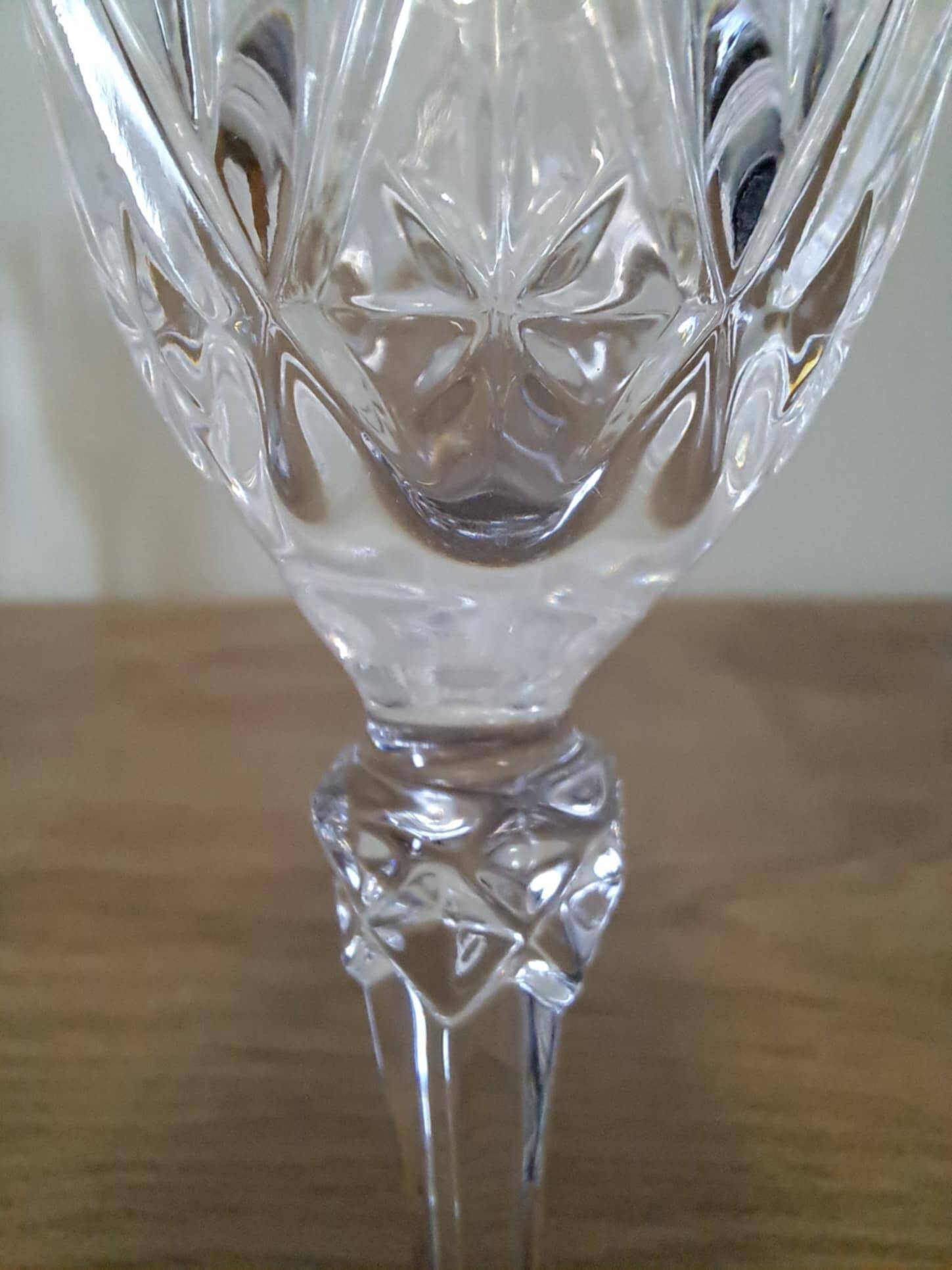 5 crystal champagne flutes