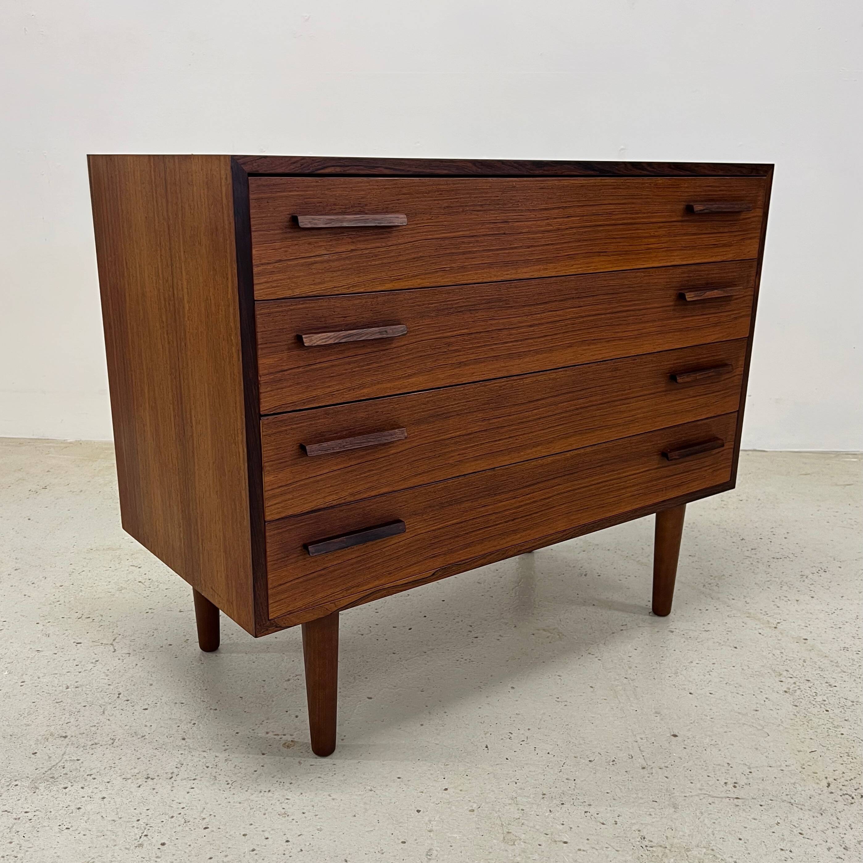 Rosewood Chest Of Drawers By Kai Kristiansen For Feldballes