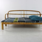 Sixties rattan / manou daybed with extension