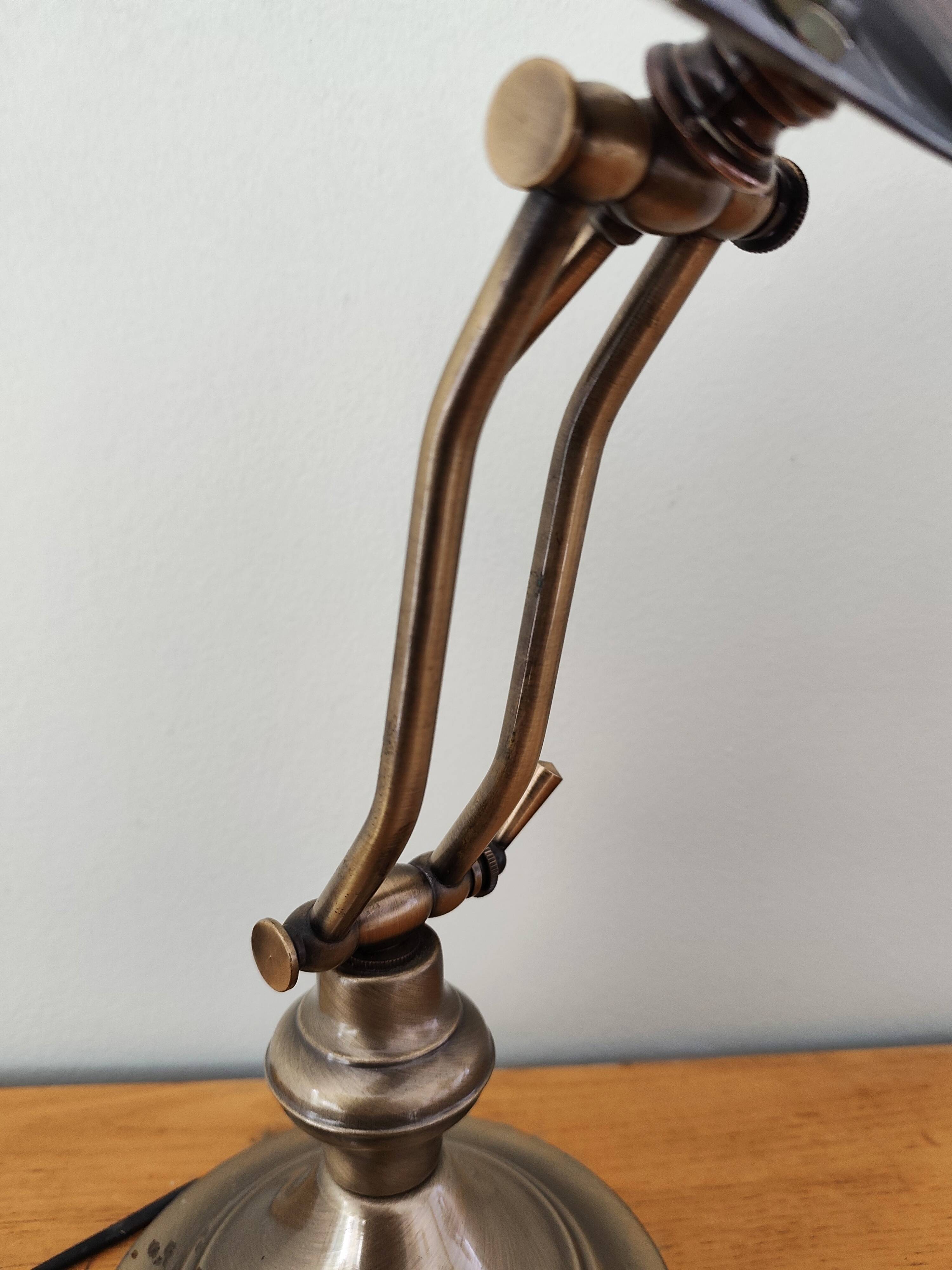 Lampe de bureau ancienne lumijura style banquier