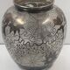 Old silver enameled vase? - art nouveau - decor provided cat, squirrel, bird