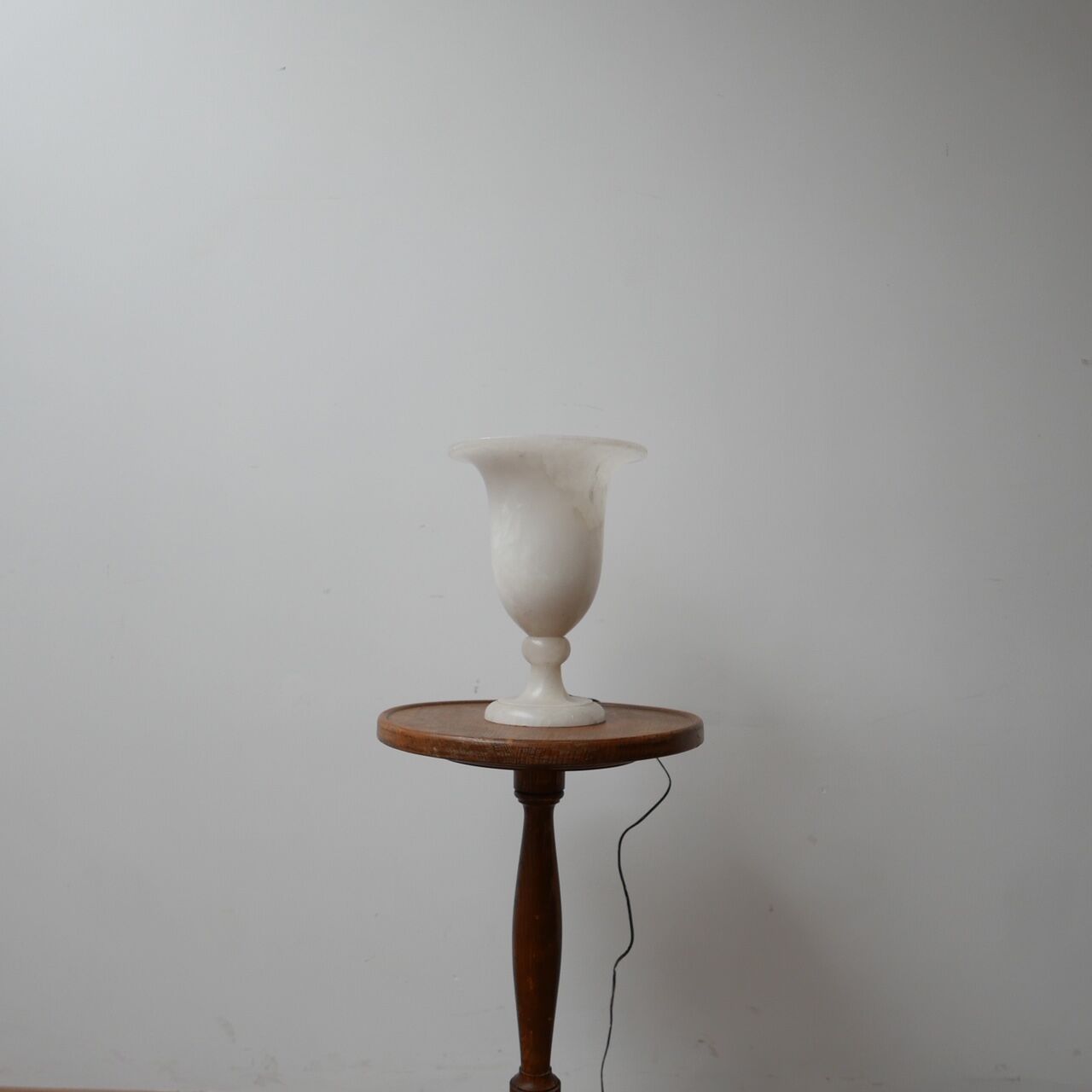 Marble or Alabaster Mid-Century Table Lamp Urn