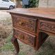 Minister's desk carved wooden cottage