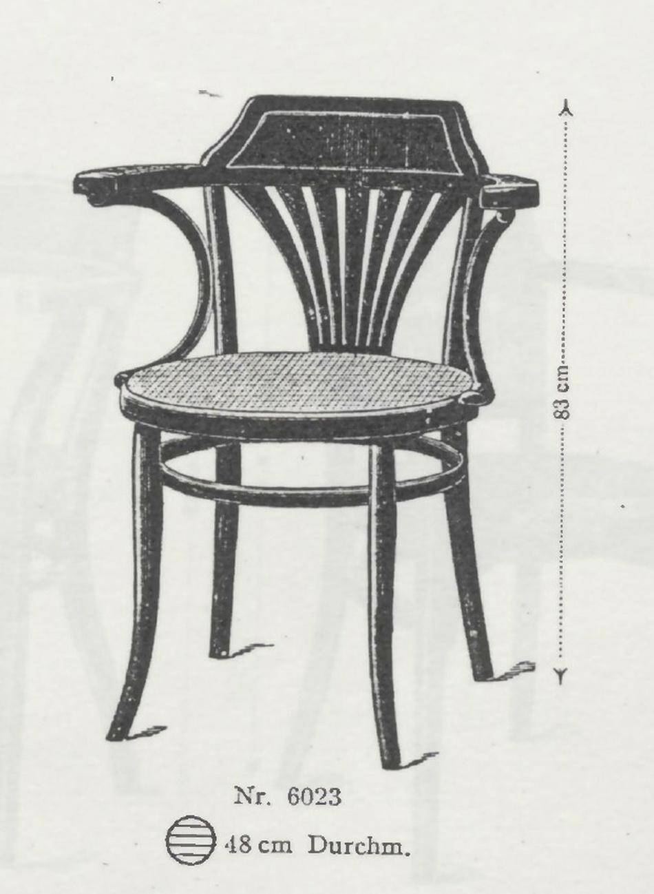 Chaise de bureau n° 23 de Gebrüder Thonet