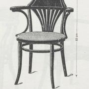 Office chair no. 23 by Gebrüder Thonet