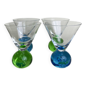 4 Memphis Cocktail Glasses