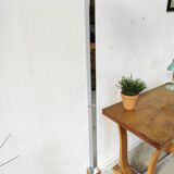 Art deco floor lamp Mazda chrome opaline wood