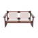 Brazilian walnut sofa and mid-century fabric