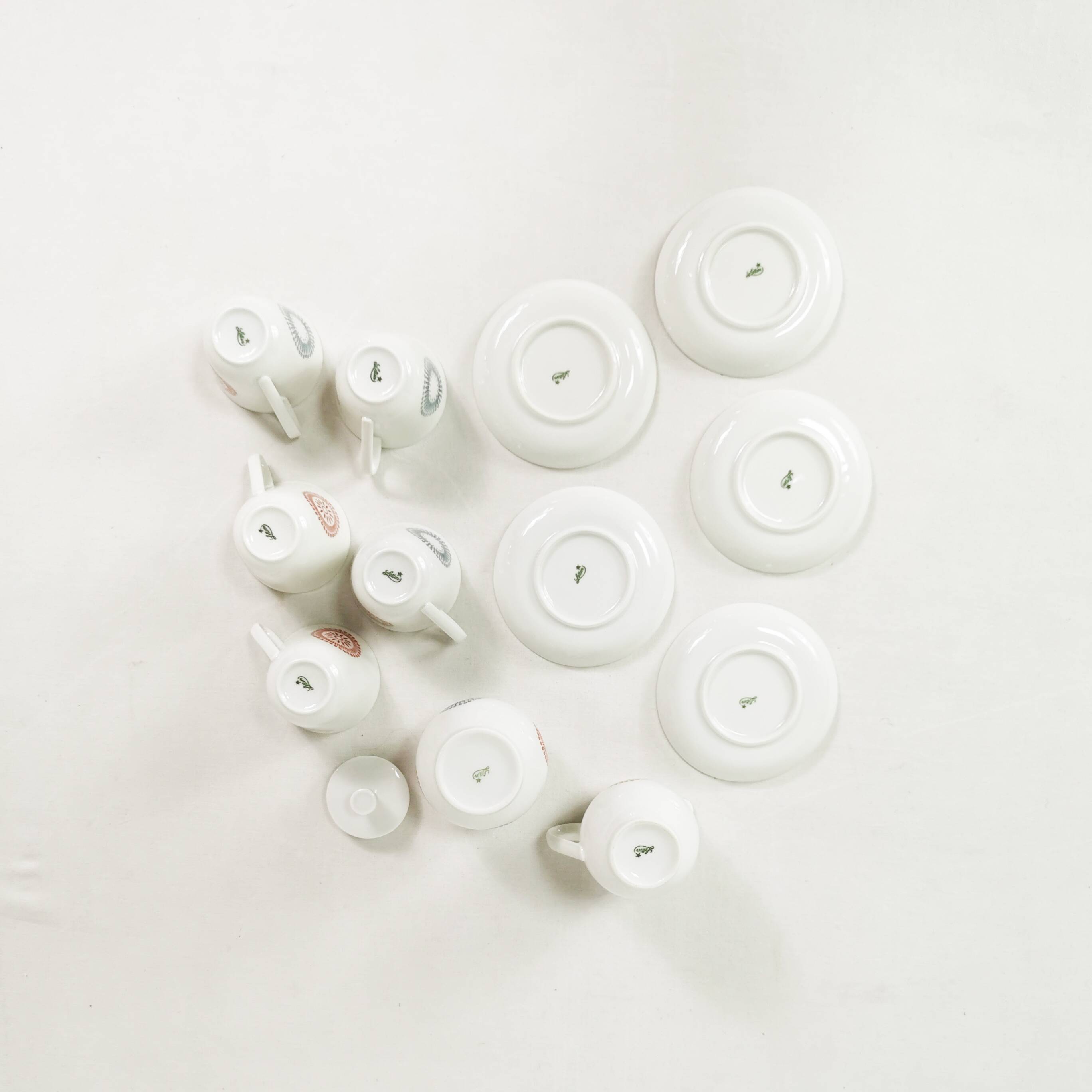 Porcelain espresso set, Lettin, Germany 1960s.