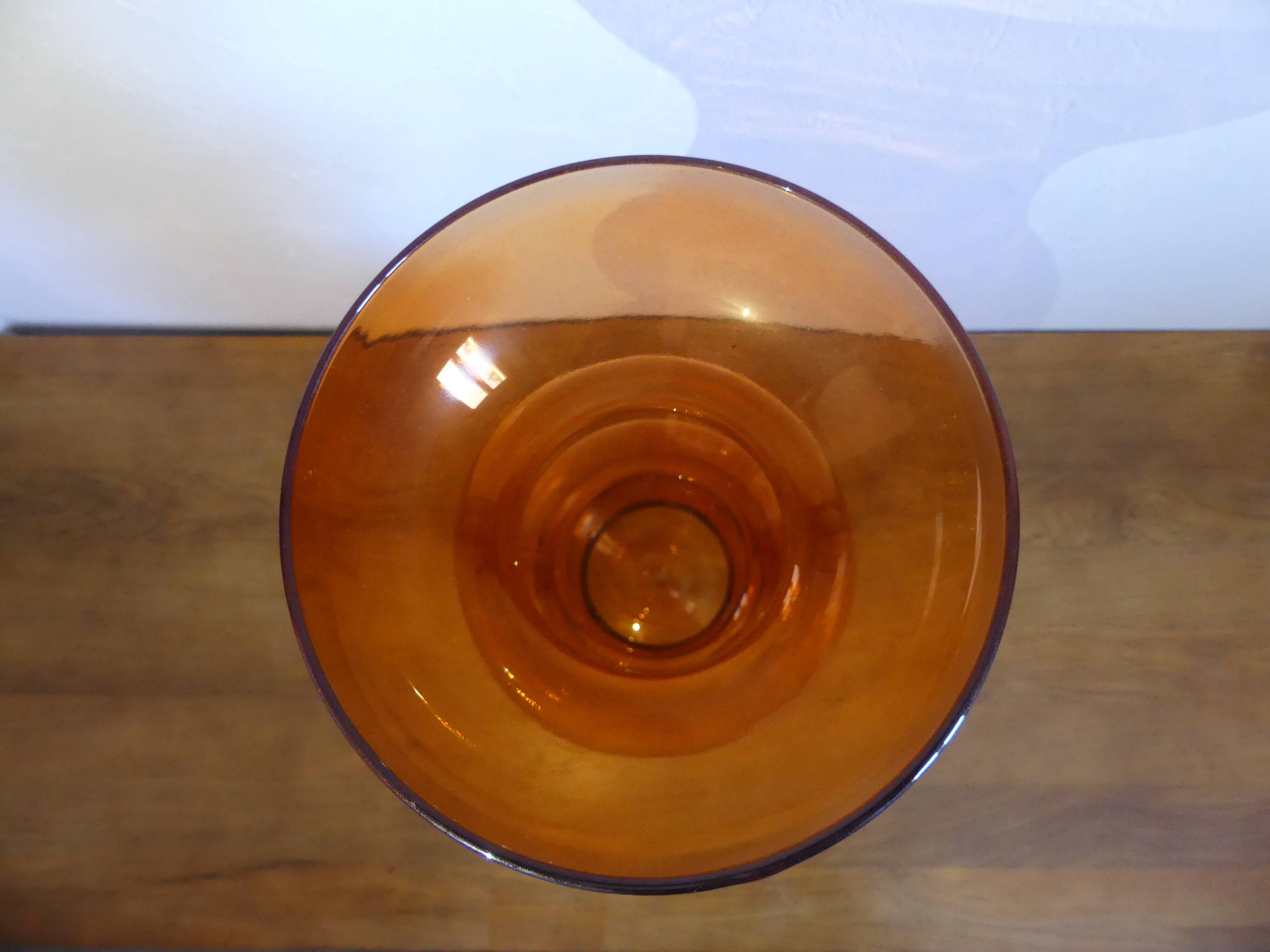 Space age 1970's orange vase