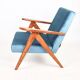 B-310 VAR armchair sea blue velvet - 2 pieces available