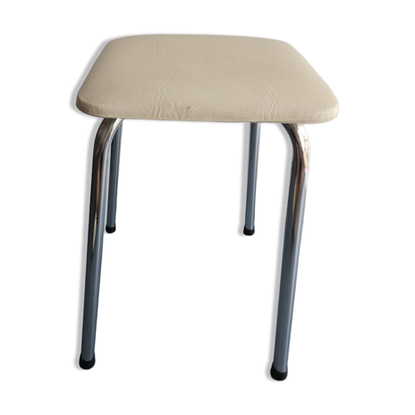 Tabouret vintage blanc