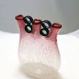 Anzolo Fuga for AVeM rare vase with rings, 1960s