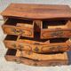 Transition louis xv louis xvi chest of drawers in cherry wood 4 drawers from the 18th century